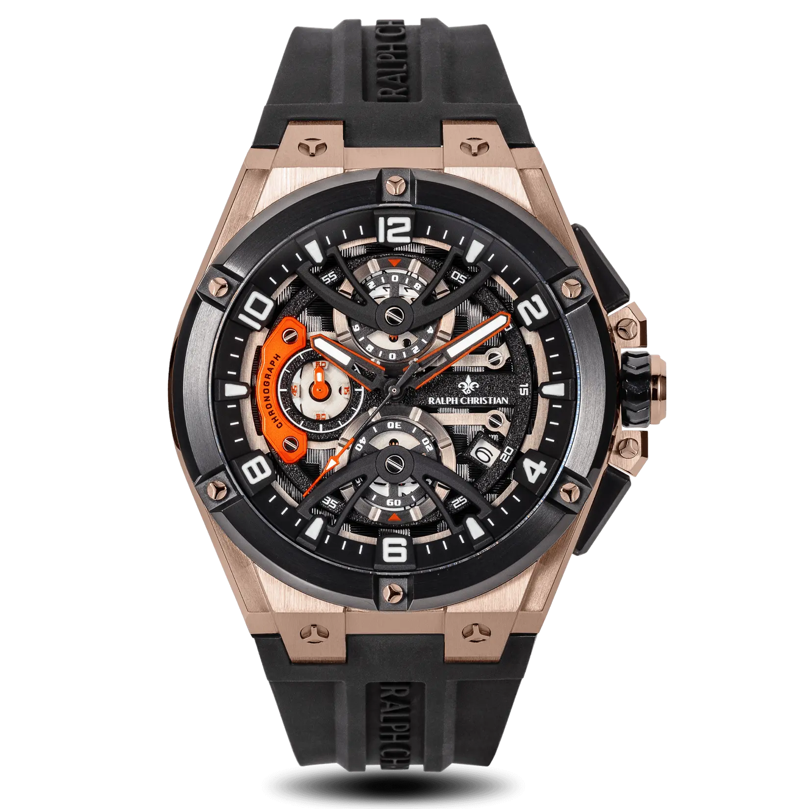 UGSLOT The Apex Chrono Rose Gold Eclipse Watch dengan dial mewah