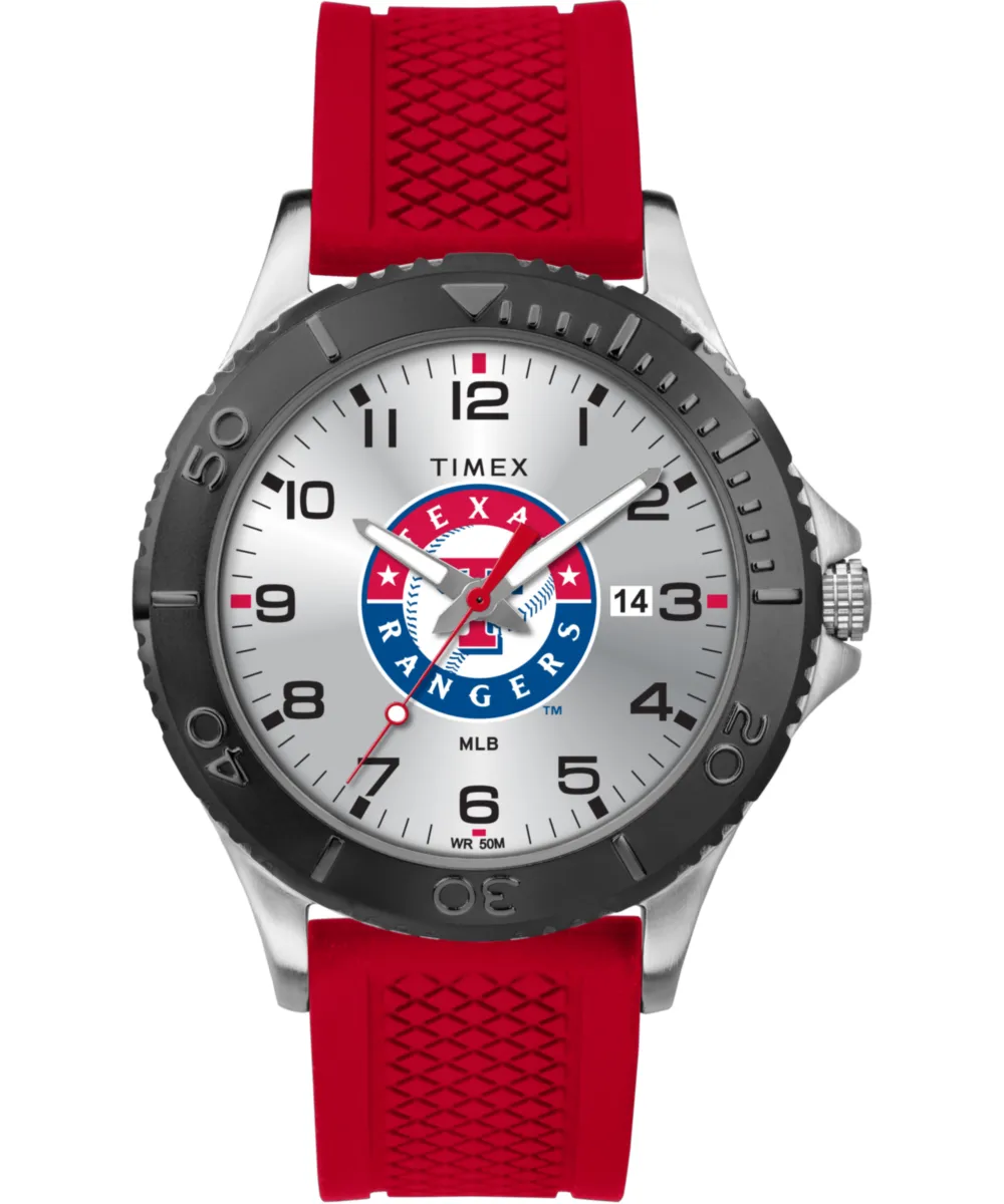 Jam tangan BLANGKON69 Gamer Red Texas Rangers dengan tali merah